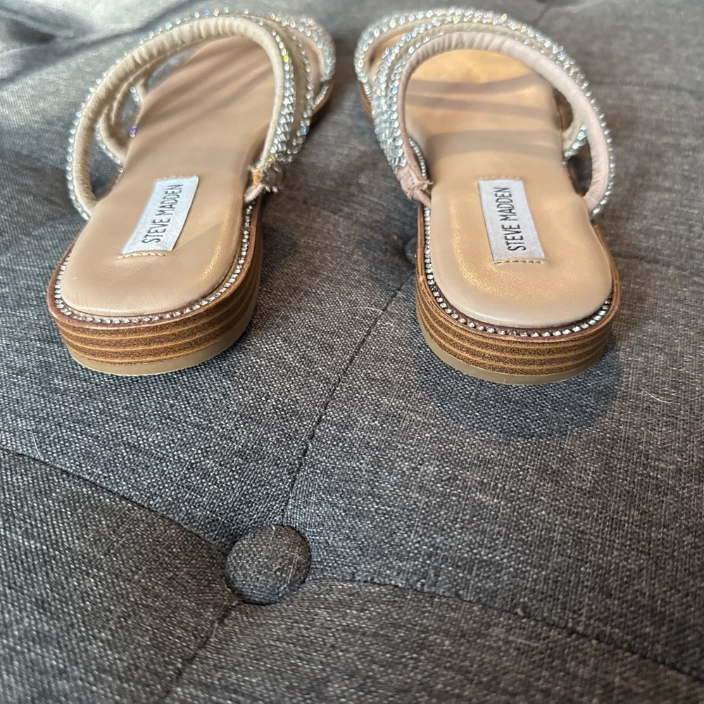 Steve Madden Rhinestone Sandals - Picture 4 of 5